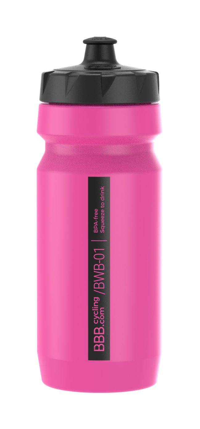 BBB CompTank 550ml BPA-free water bottle with leak-proof SoftLock valve, designed for easy hydration and outdoor activities.