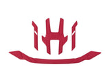 Bontrager Quantum MIPS helmet fit pads in red, replacement padding showing foam and fabric for all helmet sizes.