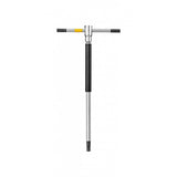 Topeak T-Hex Speed Wrench Set with sliding T-handle and tool holder, black, for workshop use, displayed on a workbench.