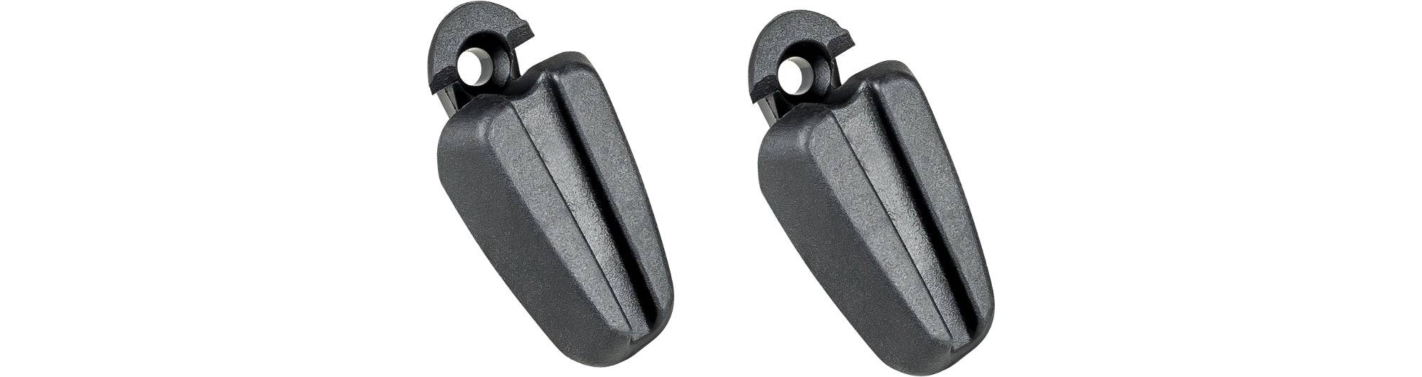 Black Trek 2018 Session headtube bumper, bike frame protection component, designed to shield the headtube from impacts.