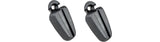 Black Trek 2018 Session headtube bumper, bike frame protection component, designed to shield the headtube from impacts.