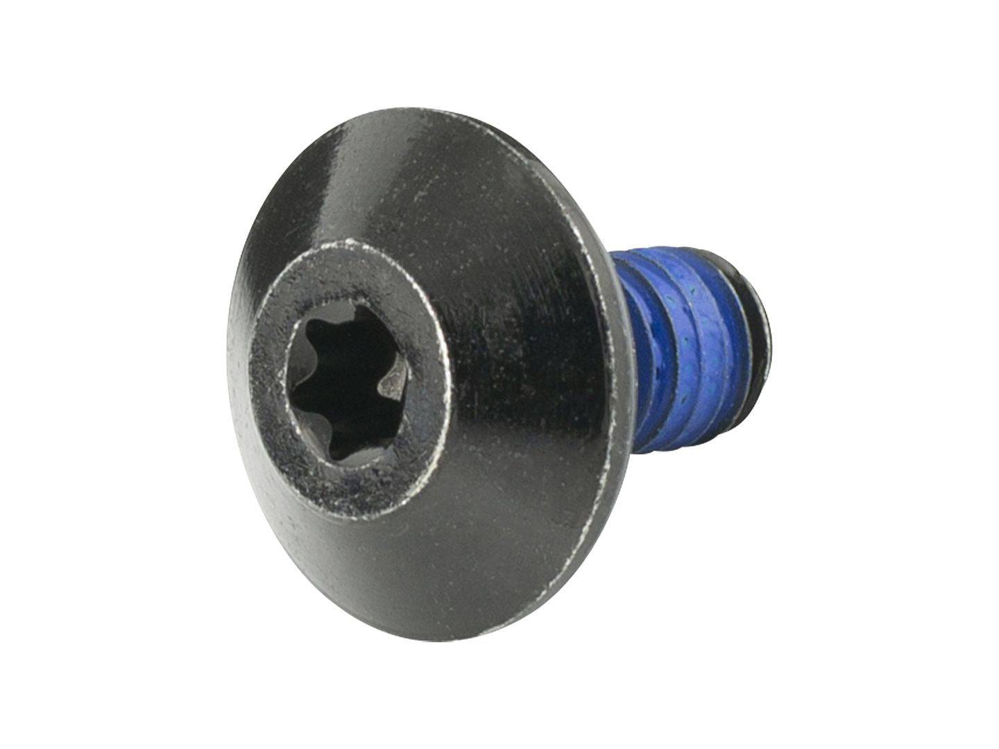 Trek 2024 Supercaliber IsoStrut rear axle bolt, black M6 x 11mm replacement component with threaded design.
