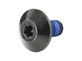 Trek 2024 Supercaliber IsoStrut rear axle bolt, black M6 x 11mm replacement component with threaded design.