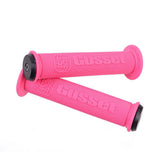 Gusset Components File Grips with wire-on grooves and expanding end plugs for precise control in bike assembly and maintenance.