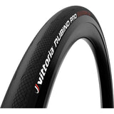 Vittoria Rubino Pro IV tubular road bike tyre with Graphene 2.0 technology, showing tread pattern and sidewall details.