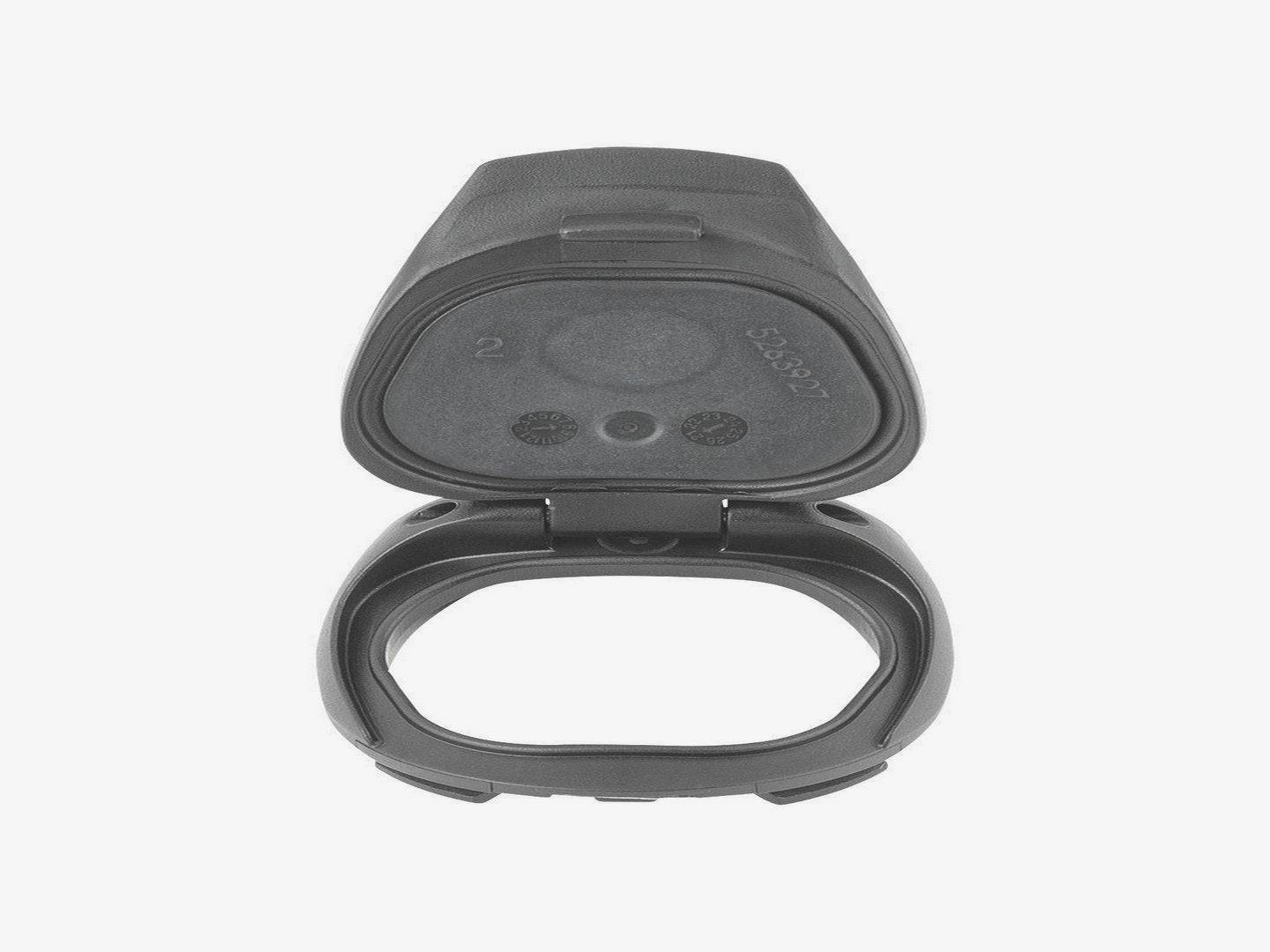Trek Diamant black downtube charge port assembly for e-bike charging, component for Trek electric bike models.