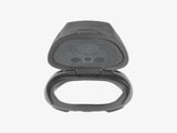 Trek Diamant black downtube charge port assembly for e-bike charging, component for Trek electric bike models.