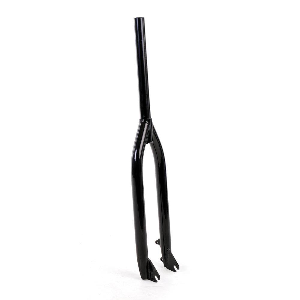 Identiti Rebate Jump 10mm XL rigid BMX-style MTB forks with IS disc mounts, featuring a sturdy steel construction.