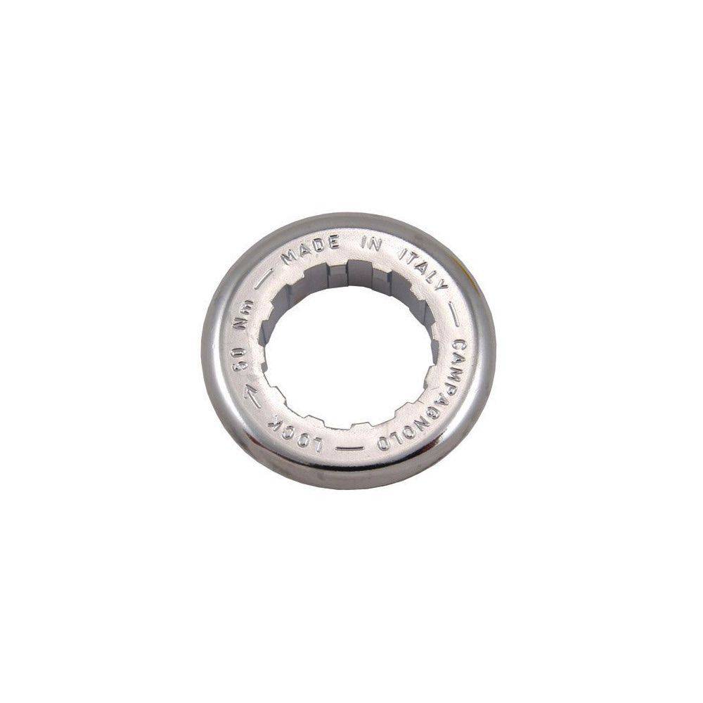 Campagnolo 12-tooth 9/10 speed cassette lockring for bike components, spare and accessory part for gear maintenance.