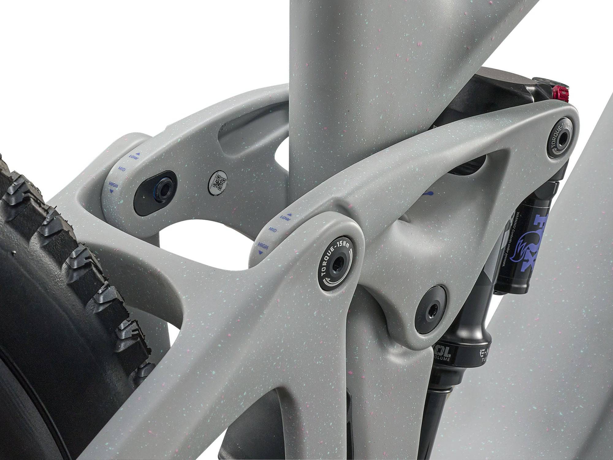 Giant Reign Advanced E+ 2 2026 e-Mountain Bike with SyncDrive Pro 3 motor, showing the bike's frame and suspension components.