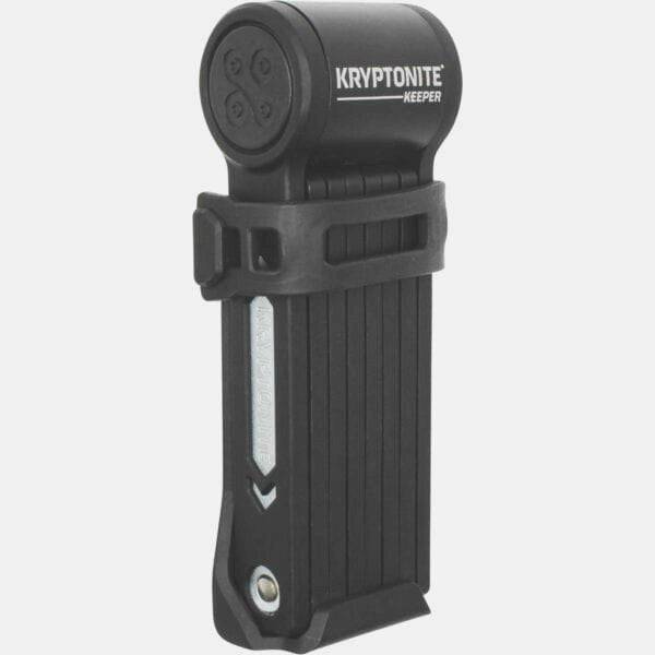 Kryptonite Keeper Mini Folding Bike Lock 80cm with carry bracket and keys, compact and portable bike security accessory
