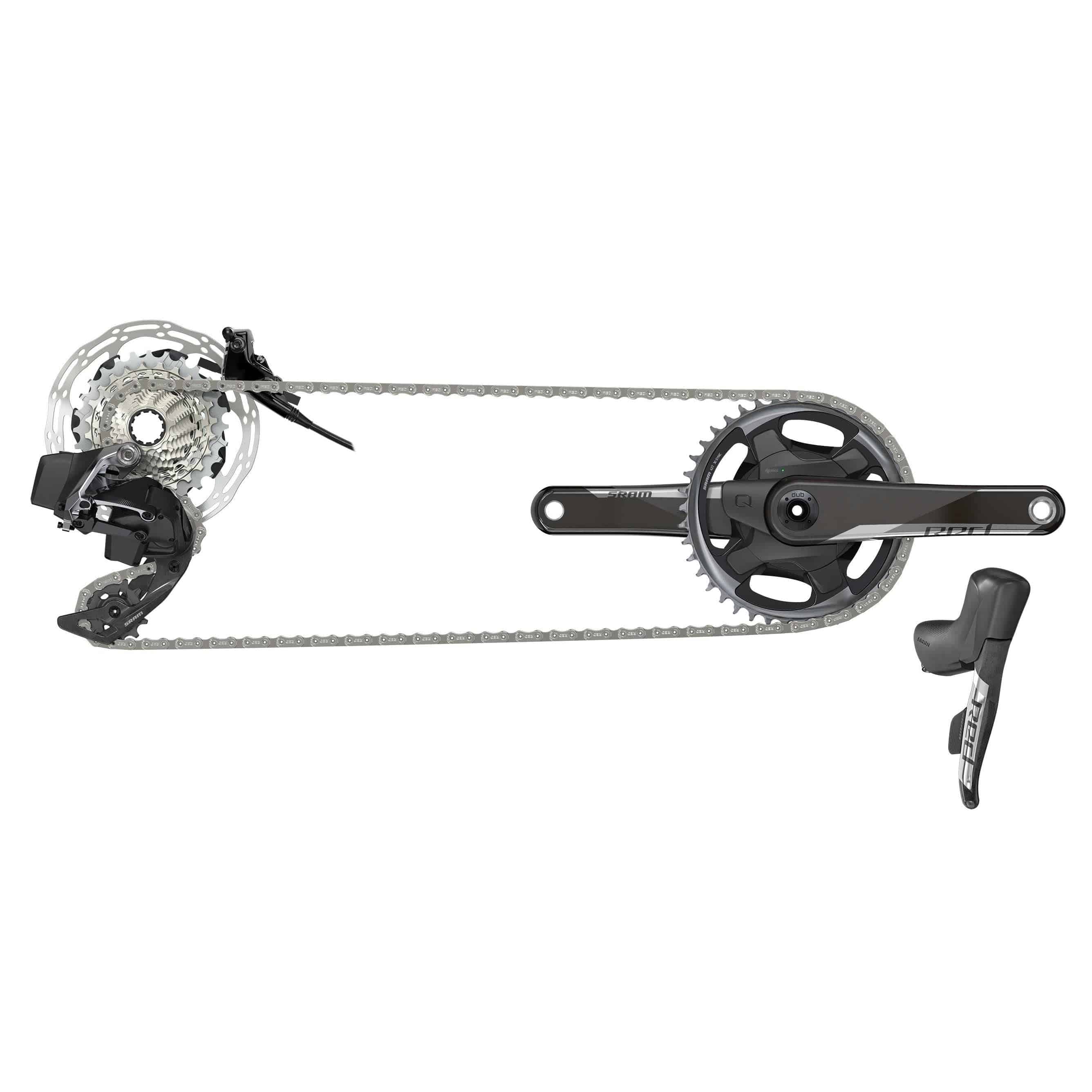 Sram Red Etap Axs 1X D1 Electronic Hrd Groupset (Shift/Hyd 2-Piece Post Mount Disc Brake Rearder 33T Max & Battery 6Bolt 160 Rotors Clx-R Charger/Cord Guide) Road Groupset | Swinnerton Cycles