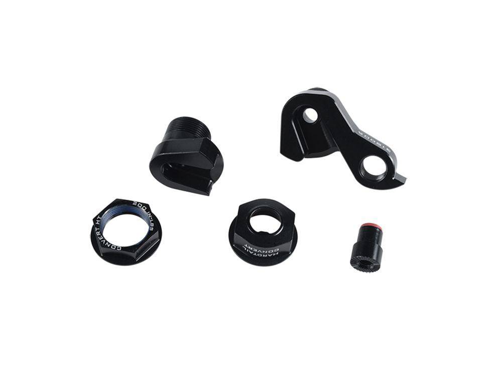 Trek Convert hardtail rear derailleur dropout hanger kit for bike components, showcasing replacement dropout hanger for Trek bikes.