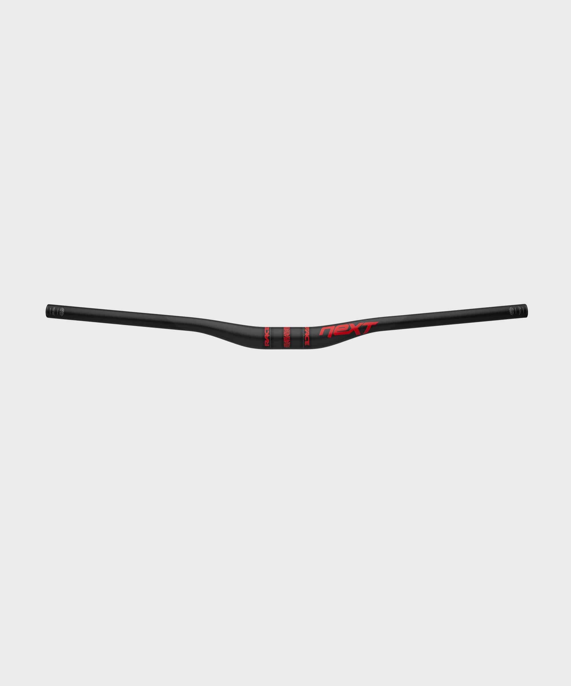 Race Face Next 35mm MTB carbon handlebar with 760mm width and superlow rise, ideal for XC and trail riding.