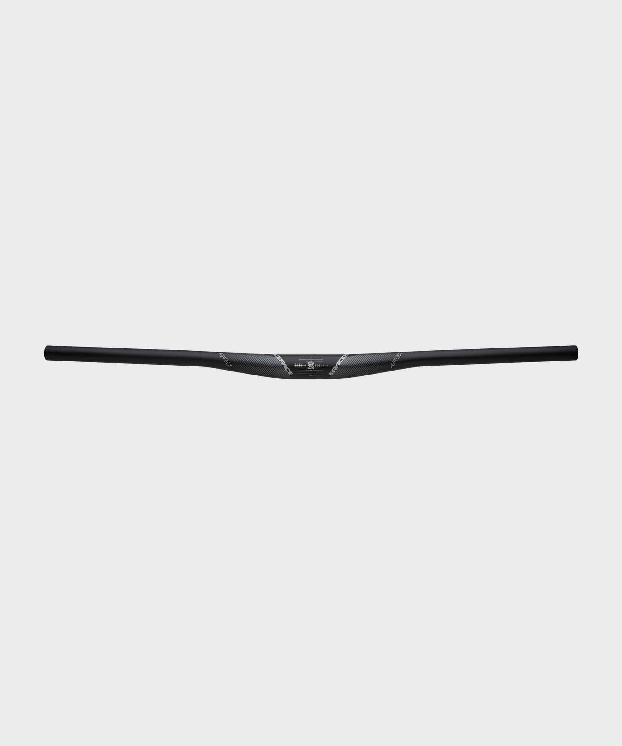 Race Face Aeffect 35mm MTB handlebar, 760mm wide, designed for XC and trail riding, black aluminum component for mountain biking.