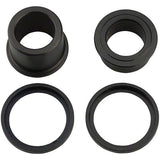 DT Swiss front wheel kit with adapters for 100mm, 15mm, and BOOST hubs, compatible with 350 and 370 hub models.