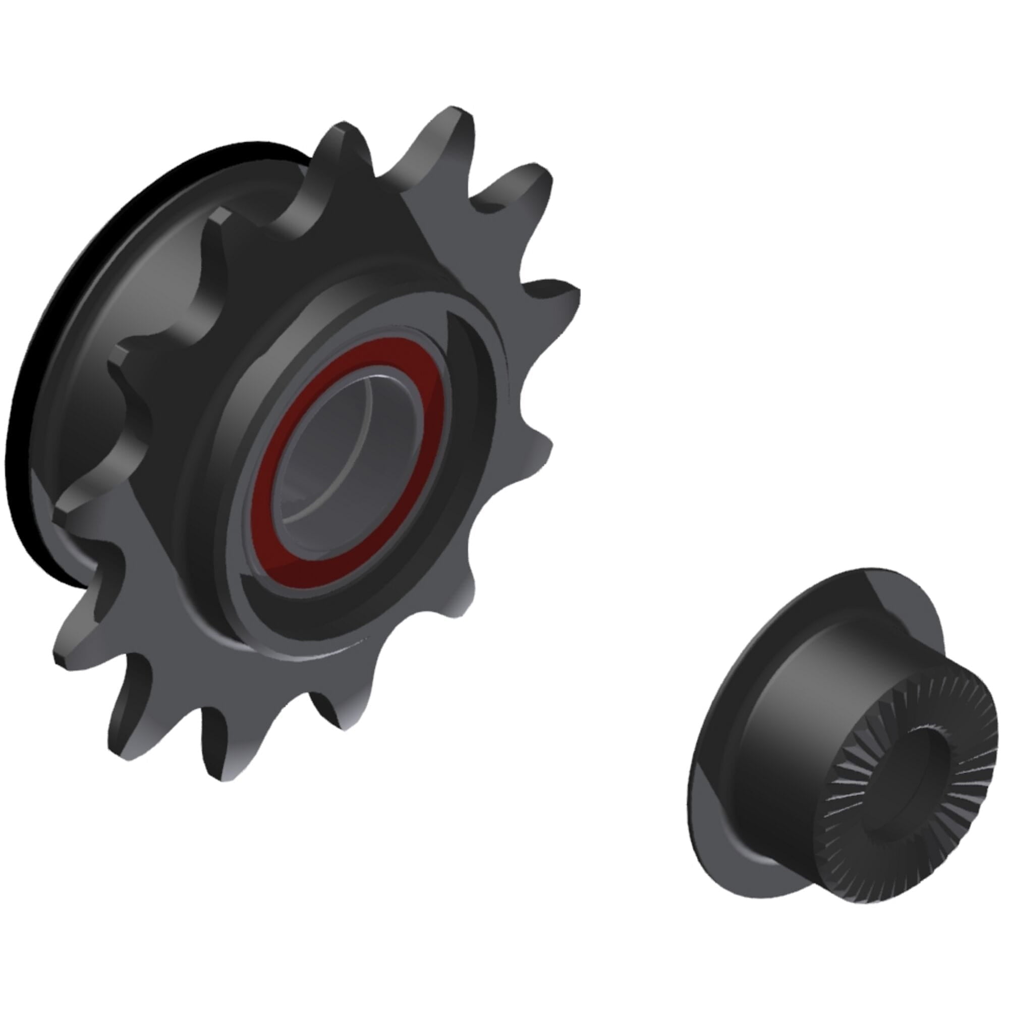 DT Swiss Steel Ratchet LN freehub conversion kit with 13-tooth bolt-on design for dirt jump bikes, compatible with 135x10 hubs.