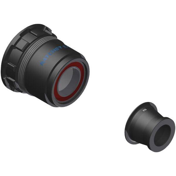 DT Swiss Hybrid Steel Ratchet EXP freehub conversion kit for MTB SRAM XD 12mm hub, showing the steel ratchet components.