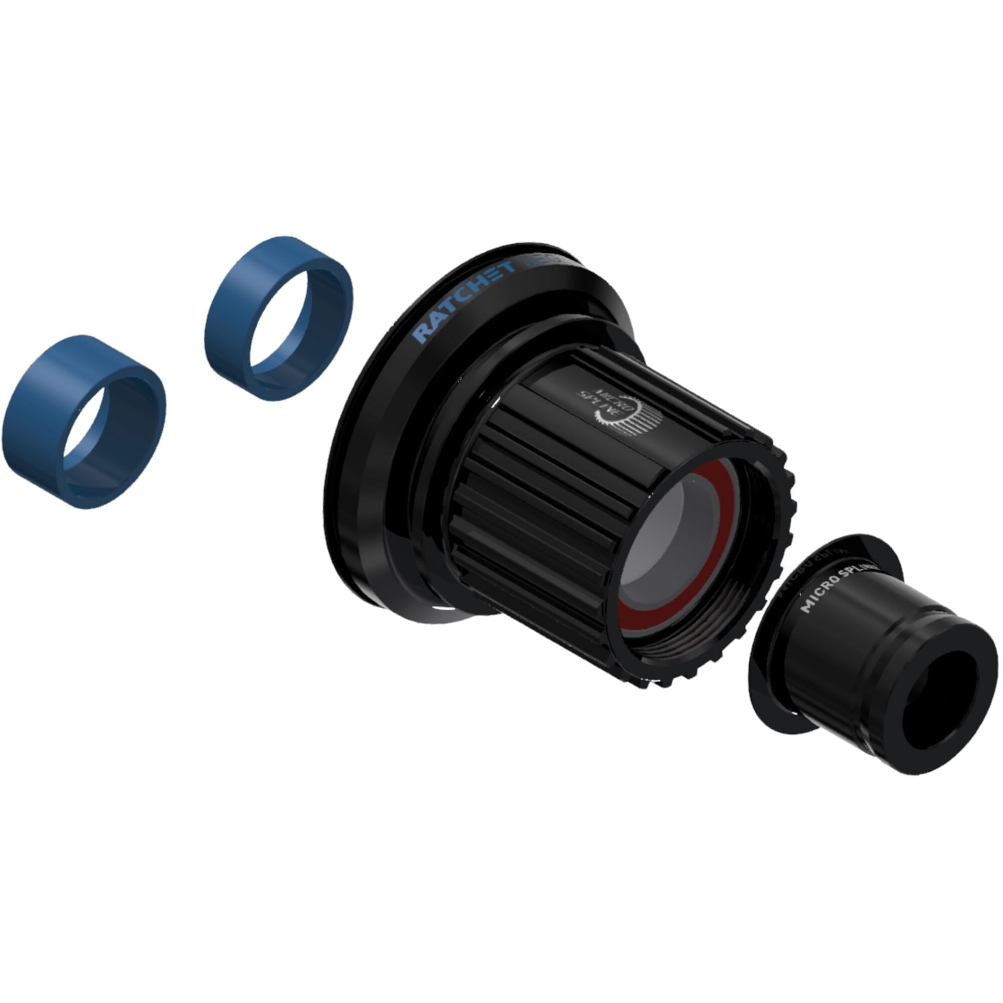 DT Swiss Hybrid Steel Ratchet DEG Freehub Conversion Kit for MTB wheels, showing components and detailed parts.