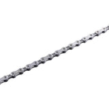 Shimano Ultegra CN-6701 HG 10-speed bike chain with 116 links, showing the metallic links and directional design.