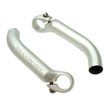 Passport MTB and hybrid bike handlebar grab handles with durable grip, silver bar ends for added control and comfort.