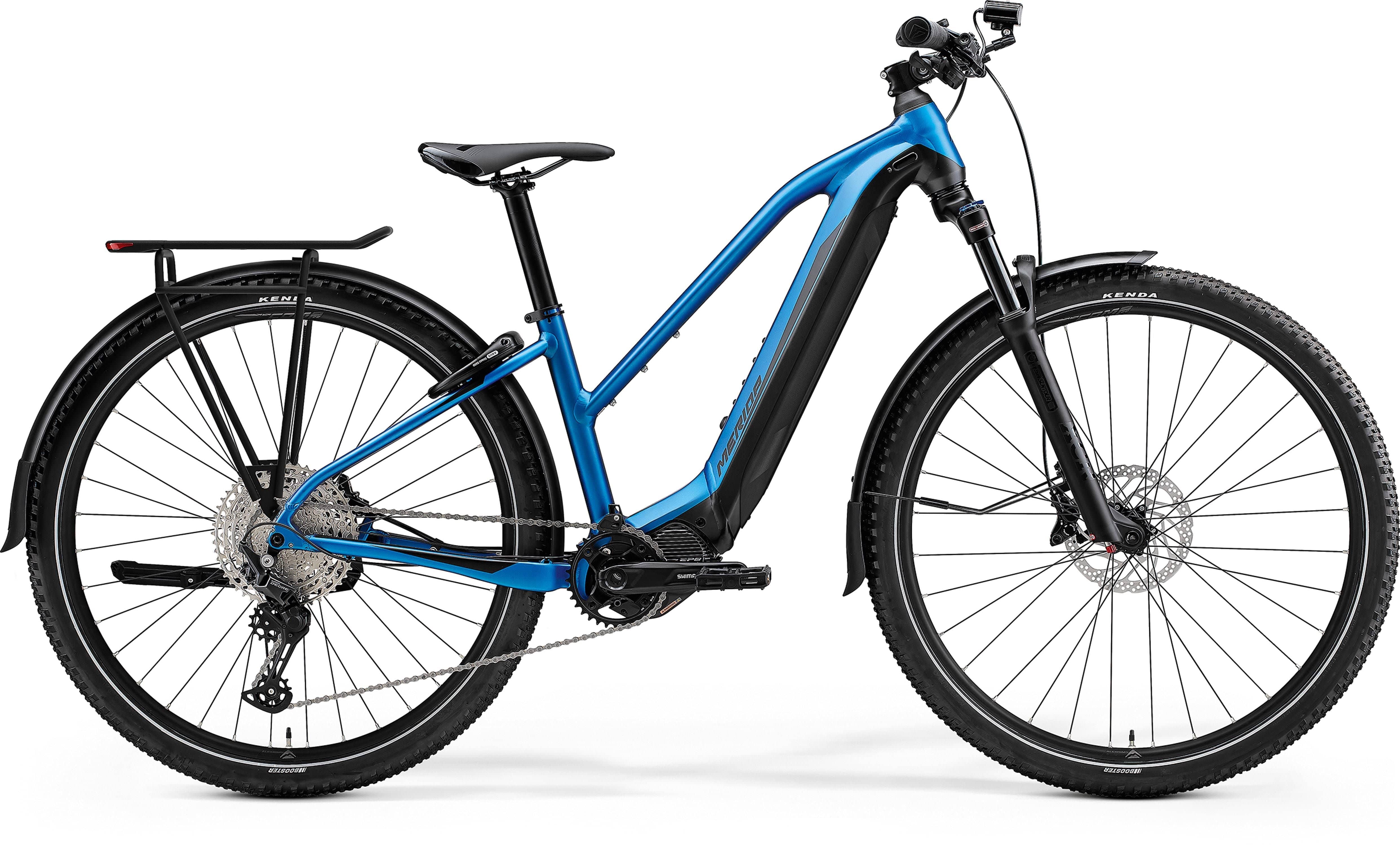 Merida eBig Tour 600 EQ - Blue / Black e-Hybrid Bike | Swinnerton Cycles