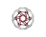 Hope Universal 6 Bolt Floating Disc Rotor for mountain bike braking, showing the silver rotor against a blurred background.