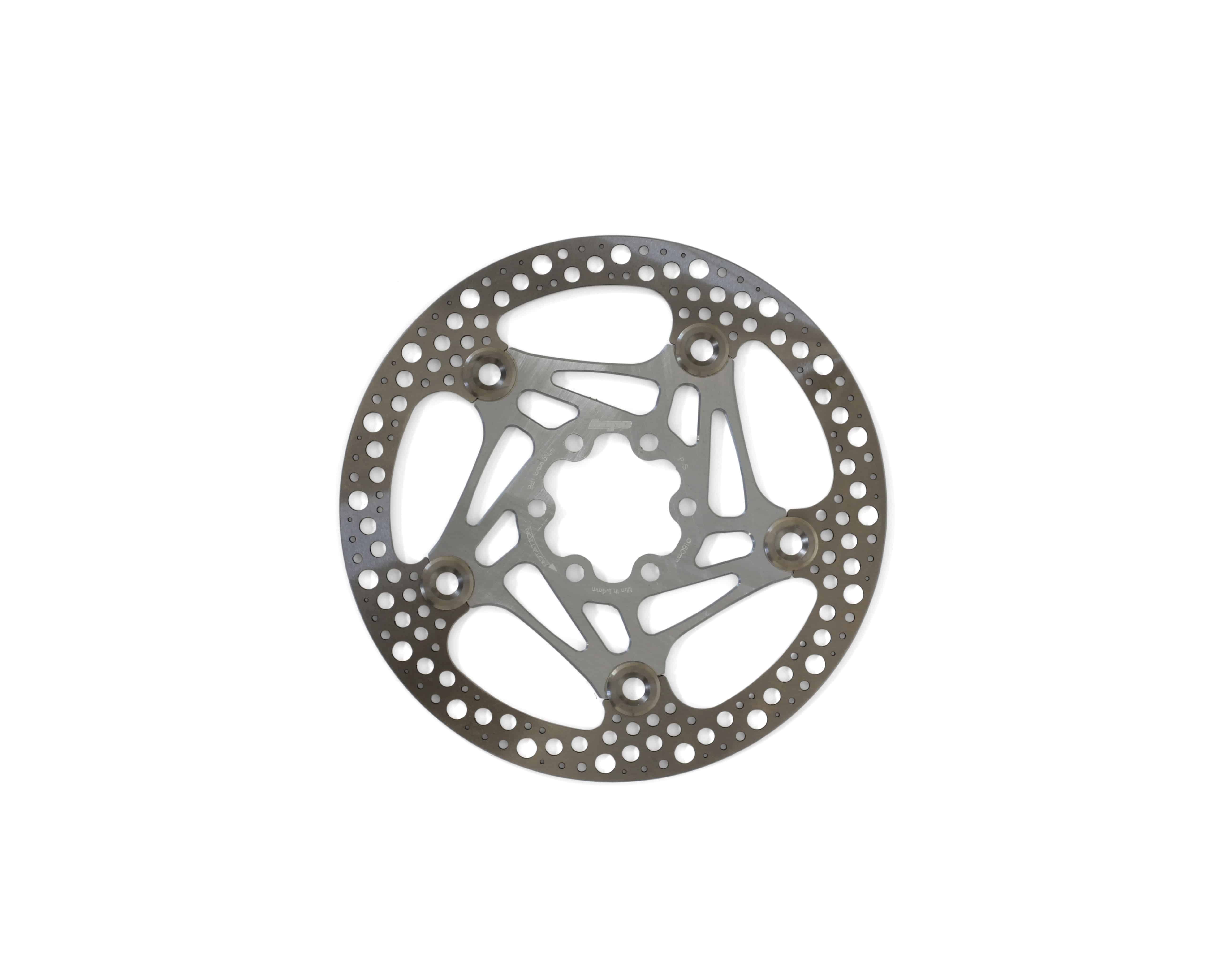Hope Road Floating Disc Rotor 160mm 6 Bolt for road cycling braking system, showing the black metal disc with mounting holes.