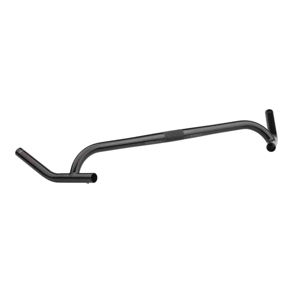 Surly Chromoly Corner Bar drop handlebar with MTB brake compatibility for off-road bikes, designed for durability and control.