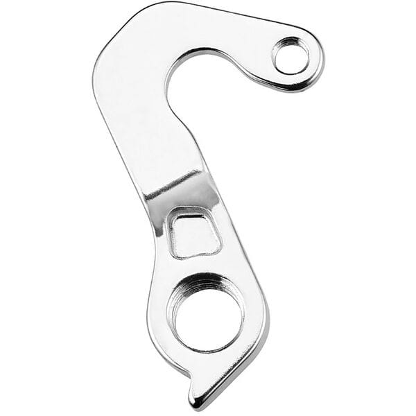 M Part gear hanger for bicycle frame protection and replacement, showing a durable metal component on a bicycle component background.
