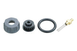 Topeak Harpoon pump rebuild kit with replacement parts for reliable bicycle inflation, shown in black.