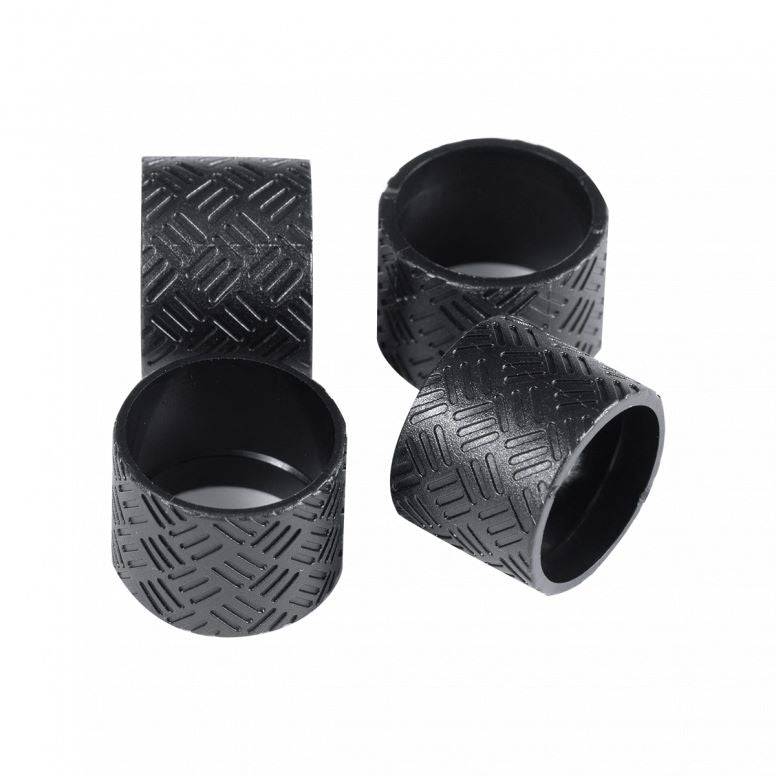 Crankbrothers Eggbeater traction pads in black, 1mm thick, providing pedal grip and protection for bicycle pedals.