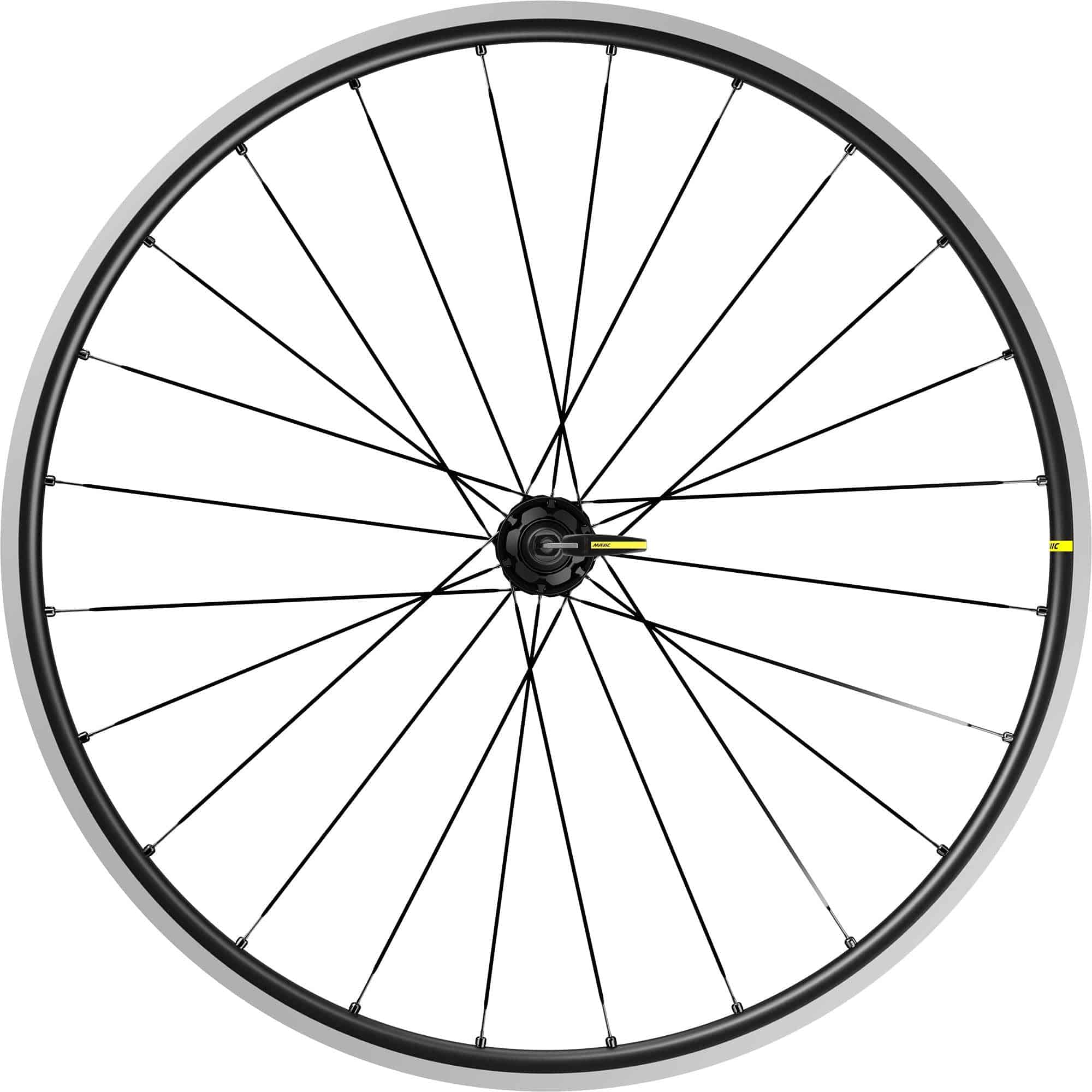 Mavic Ksyrium S QR rim brake road bike wheelset with quick release, featuring lightweight alloy wheels and aerodynamic design.