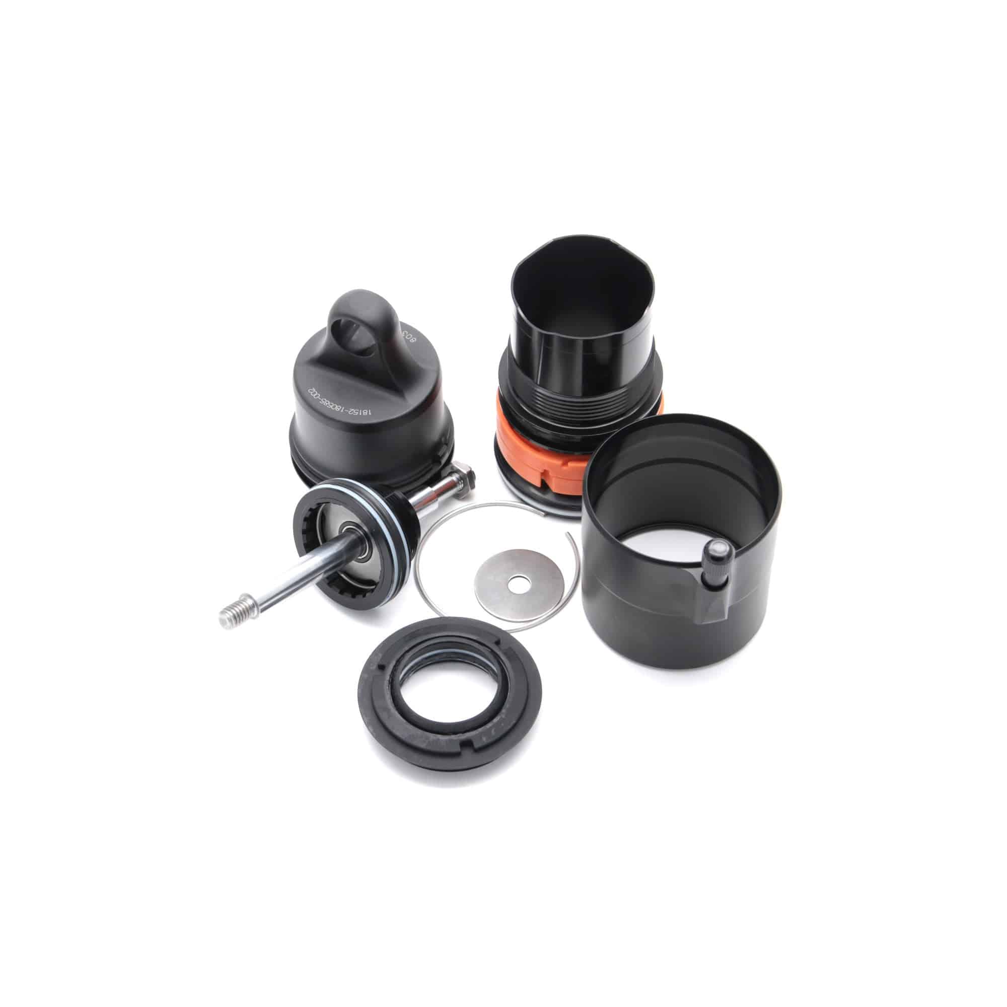 Fox Shock Float X2 rear shock update kit with spares and accessories, showcasing components and installation parts.