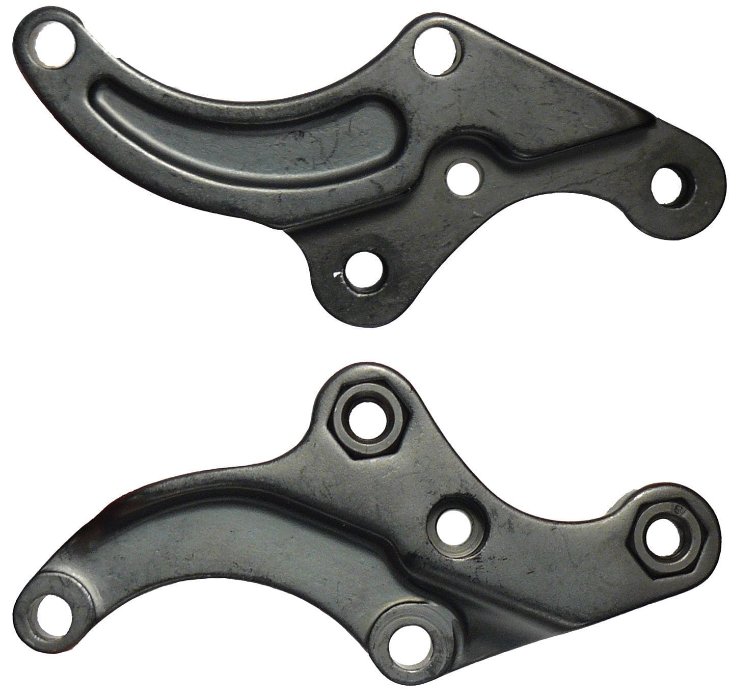 Black Trek disc brake adapter kit for rear mount, compatible with 2001-2004 Trek and Gary Fisher bicycles.