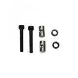 Fox seatpost transfer saddle clamp bolt pin and washer pair, replacement components for bike saddle assembly.