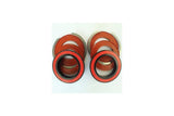 Enduro Bearings BB386 ceramic hybrid bottom bracket kit with 30mm spindle, showcasing bearings and installation hardware.
