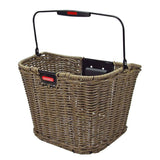 Rixen-Kaul Structura retro front bike basket with 16L capacity, woven design, and adjustable mounting for bicycles.