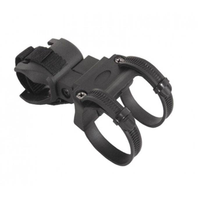 Squire Snaplock Bracket for D-Locks, durable security accessory with easy installation, shown mounted on a bike frame.