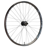 Race Face Affect R E-MTB rear wheel with 30mm tubeless-ready rim for 27.5 or 29-inch mountain bikes, showcasing the wheel's design.