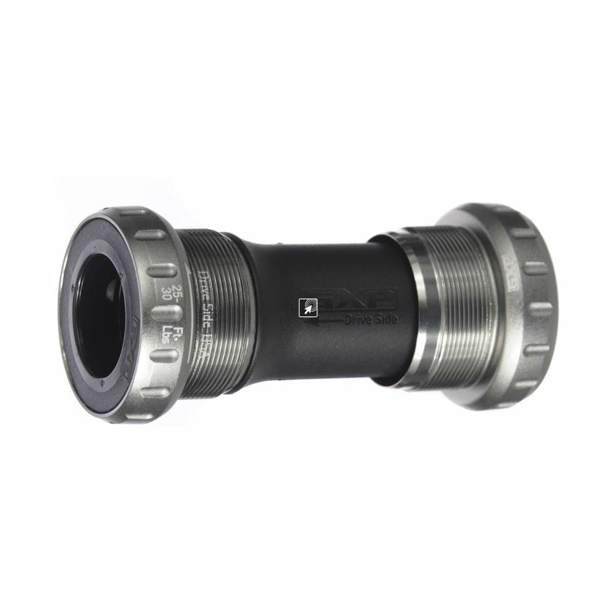 SRAM BB GXP Team Cups English Thread 100mm bottom bracket for fat bike crankset, showing components and threading details.