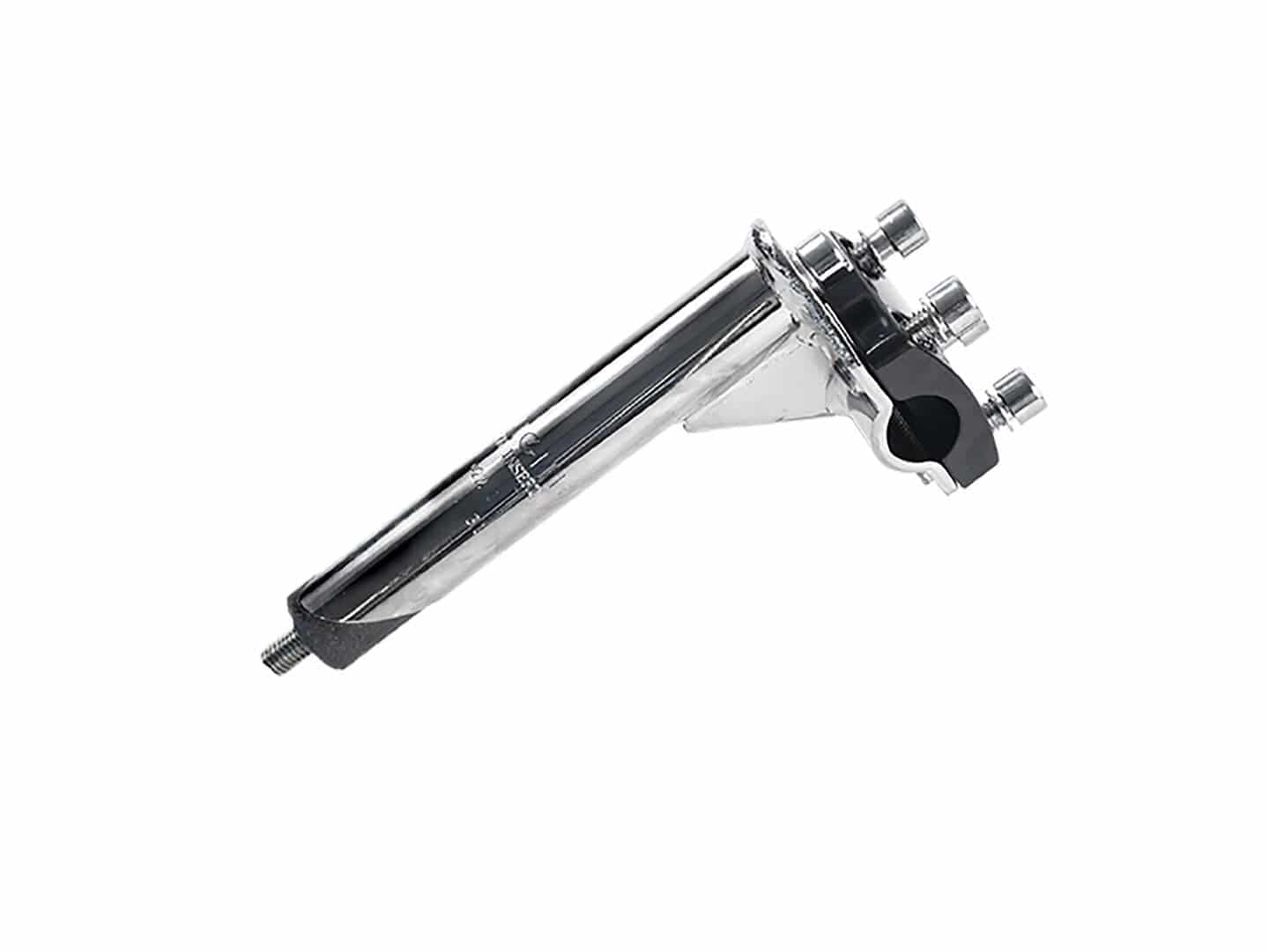 Trek 20-inch kids bike stem with 25-degree angle in black and silver, 40mm quill stem for bicycle components.