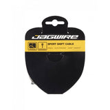 Jagwire Sport Shift Cable Slick S'Less Shimano-compatible bike shift cables with black housing and metal end fittings.
