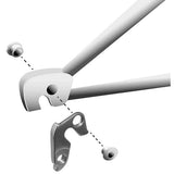Durable M Part gear hanger for Corratec bikes, replacement bike component, shown in black with mounting holes for easy installation.