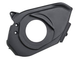 Black Trek Powerfly 2018 e-MTB drive-side motor cover for motor protection on electric mountain bikes.
