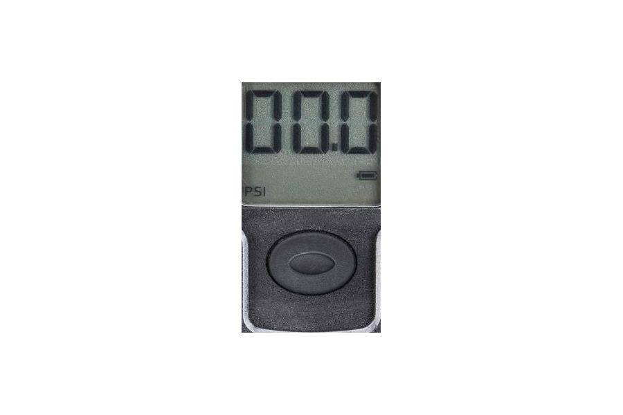 Black Topeak Spare Digital Gauge for Morph Turbo and Shuttle Digital Pumps, showing a close-up of the gauge display