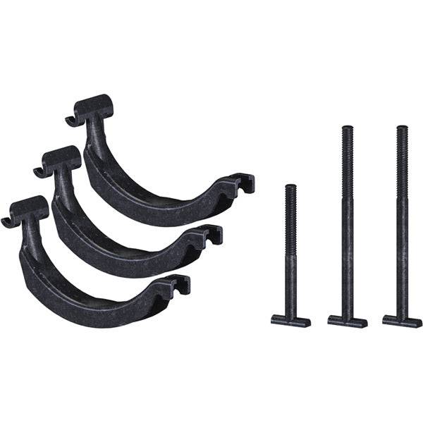 Thule 8895 Square Bar Adaptor for 598 ProRide roof rack, compatible with T-track bars, shown attached to a vehicle roof.