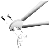 M Part gear hanger for Specialized bikes, durable replacement bike frame protector, shown attached to bike frame components.