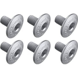 Shimano Spares M5 x 8mm cleat fixing bolts, pack of 6, genuine replacement screws for cycling shoes.
