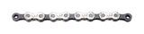 BBB BCH-81 PowerLine 8-speed bike chain in grey nickel with 114 links and SmartLink II for easy installation and secure fit.